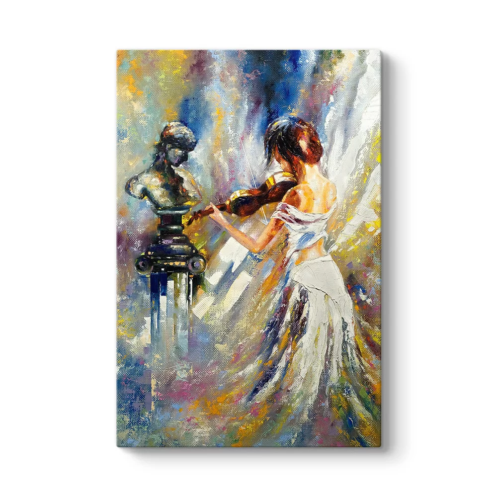 Girl Playing Violin Tablo - Model 2